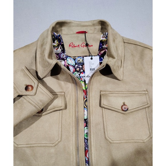 Robert Graham Tan Vegan Suede Jacket - Picture 8 of 13